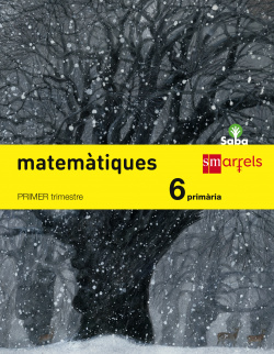 Matemàtiques. 6 Primària. Saba