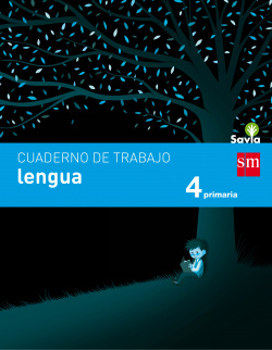 Cuaderno lengua 4º primaria Savia 2017