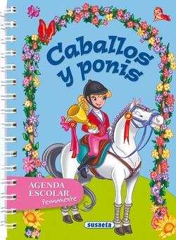 Agenda escolar permanente caballos y ponis