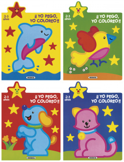 ¡Yo pego, yo coloreo! 2-3 años