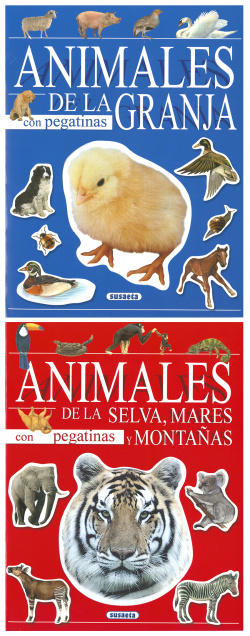 ANIMALES CON PEGATINAS
