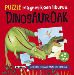 (eus).dinosauroak.(puzzle liburua magnetickoen)