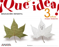 !QUE IDEA! 3 AÑOS 1º TRIMESTRE
