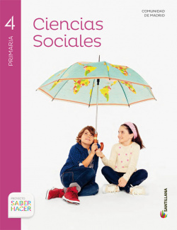 CIENCIAS SOCIALES MADRID + ATLAS 4 PRIMARIA