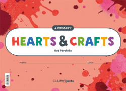 HEARTS & CRAFTS RED NOTEBOOK I ED19 4 PRIMARY