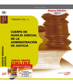TEMARIO VOL II CUERPO DE AUXILIO JUDICIAL DE LA ADMINISTRACI