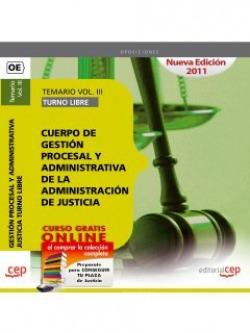 TEMARIO VOL III TURNO LIBRE CUERPO DE GESTION PROCESAL Y ADM