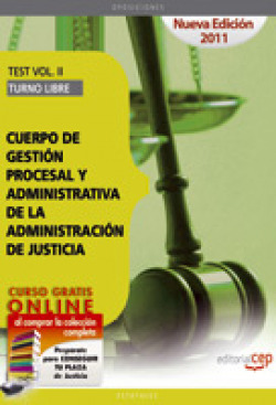TEST VOL II TURNO LIBRE CUERPO DE GESTION PROCESAL Y ADMINIS