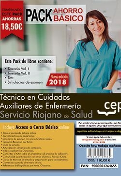 Pack Ahorro Básico. Técnico en Cuidados Auxiliares de Enfermería. Servicio Rioja