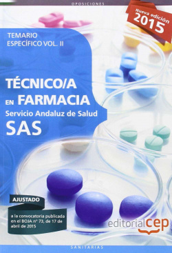 Técnico/a farmacia Servicio Andaluz Salud:temario específico