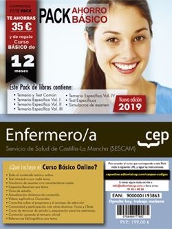 Pack de libros. Enfermeros/as. Servicio de Salud de Castilla - La Mancha (SESCAM