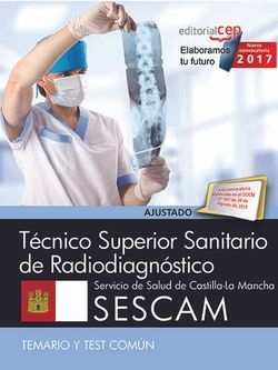 Técnico Superior Sanitario de Radiodiagnóstico. Servicio de Salud de Castilla-La