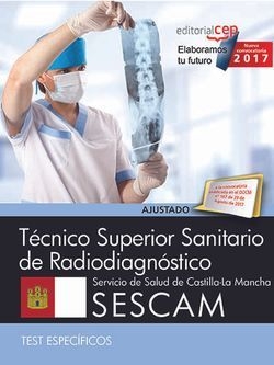Técnico Superior Sanitario de Radiodiagnóstico. Servicio de Salud de Castilla-La