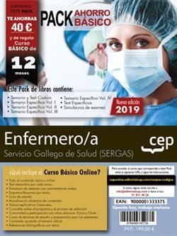 Pack de libros. Enfermero/a del Servicio Gallego de Salud (SERGAS).