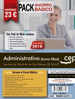 PACK AHORRO BÁSICO. Administrativo (turno libre). Servicio de Salud de las Illes