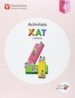 Quadern Xat llengua valenciá 4t.primaria. Aula activa. Trimestral