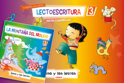 lectoescritura 3 cuadricula.(dana y las letras)