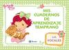 Tarta de Fresa baby mis cuadernos de aprendizaje temprano las vocales