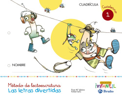 Letras divertidas cuaderno 1. Cuadrícula. 3 años 2017