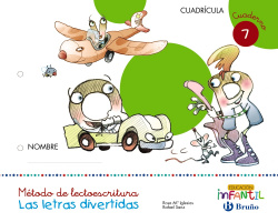 Letras divertidas cuaderno 7. Cuadrícula 5 años