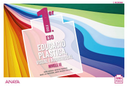 Educació Plàstica, Visual i Audiovisual. Nivell II. (Opción fungible)