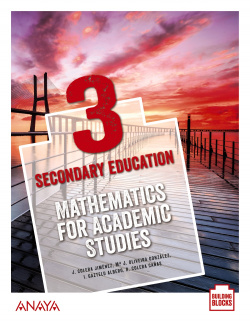 Mathematics for Academic Studies 3. Student's Book