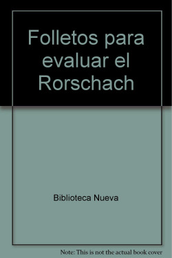 FOLLETOS PARA EVALUAR EL RORSCHACH