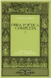 Obra poética completa tomo I
