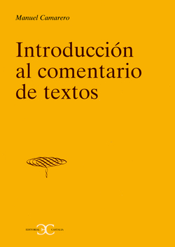 Introducción al comentario de textos .