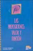 LAS PREPOSICIONES, VALOR Y FUNCION