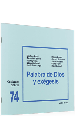 74.Palabra Dios exegesis.(Cuadernos Biblicos)