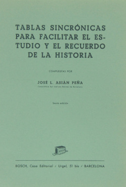 Tablas sincrónicas para facilitar el estudio y el recuerdo de la historia