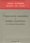 PROGRAMACION MATEMATICA Y MODELOS ECONOMICOS