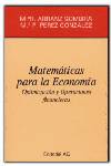 MATEMáTICAS PARA LA ECONOMíA