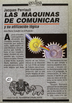 Maquinas De Comunicar Y Su Utilizacion Logica, Las
