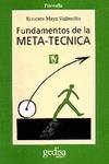 Fundamentos De La Metatecnica