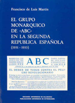 El grupo monárquico de "ABC" en la Segunda República Española ( 1931-1933)