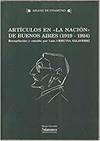 Artículos en "La Nación" de Buenos Aires (1919-1924).