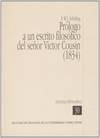 Prologo a un escrito filosofico del señor victor cousin