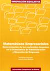 Matematicas empresariales.determinacion de los contenidos