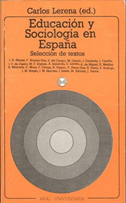 EDUCACION Y SOCIOLOGIA EN ESPAÑA