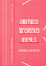 COMENTARIOS DE TEXTOS POETICOS MEDIEVALES