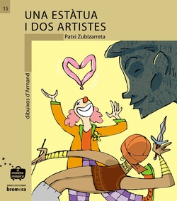 Una estatua i dos artistes