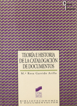 TEORIA E HISTORIA CATALOGACION -
