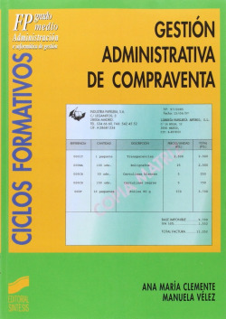 GESTION ADMINISTRACION DE COMPRAVENTA -