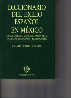 DICCIONARIOS DEL EXILIO ESPAÑOL EN MEXICO