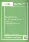 ESTADISTICA EN MATEMATICAS II DEL COU