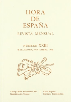 HORA DE ESPAÑA XXIII (RUSTICA)
