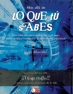 Más allá de lo que tú sabes (tapa dura)