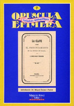 OPUSCULA EFIMERA 7. CLAVE PRONU